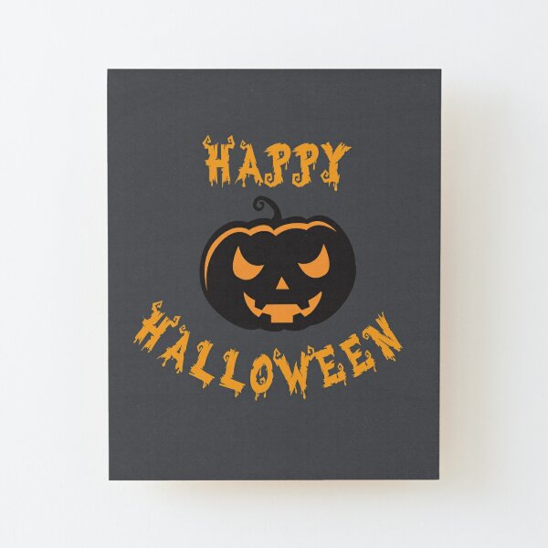 Happy Halloween Lyrics Wall Art Redbubble