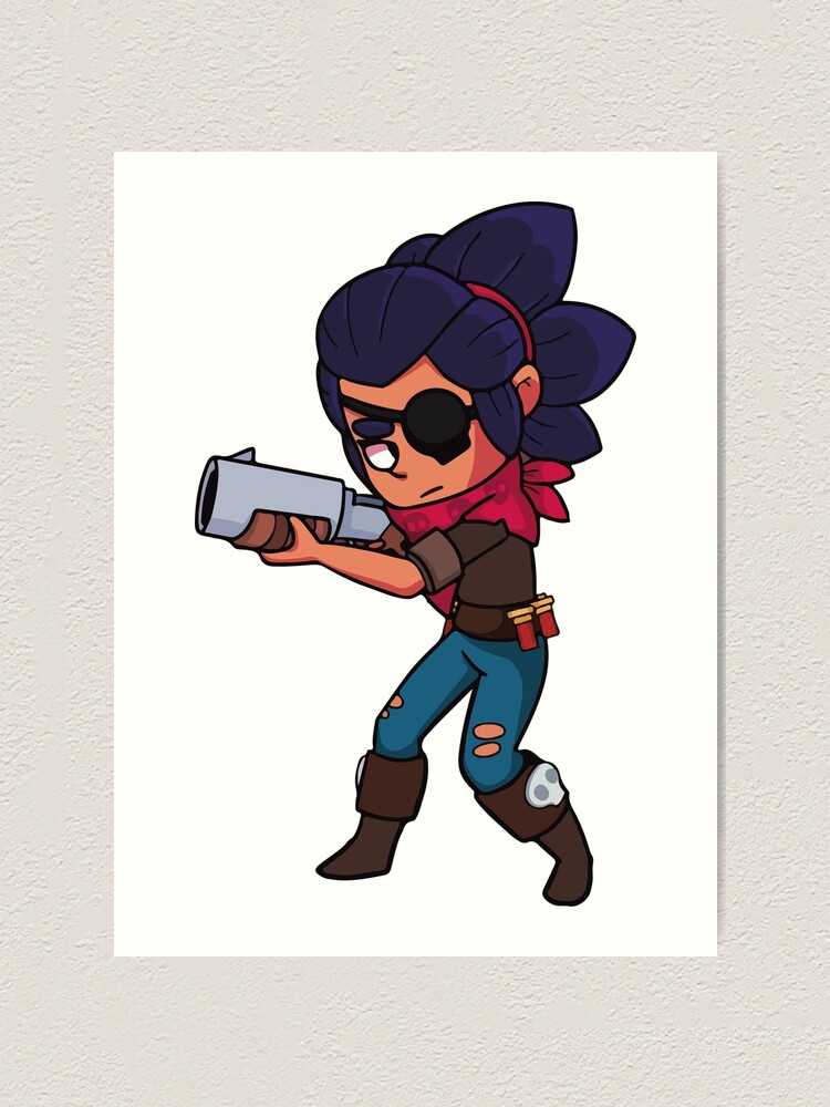 Shelly Brawl S Art Print By Alvaro00 Redbubble - shelly trajes brawl stars