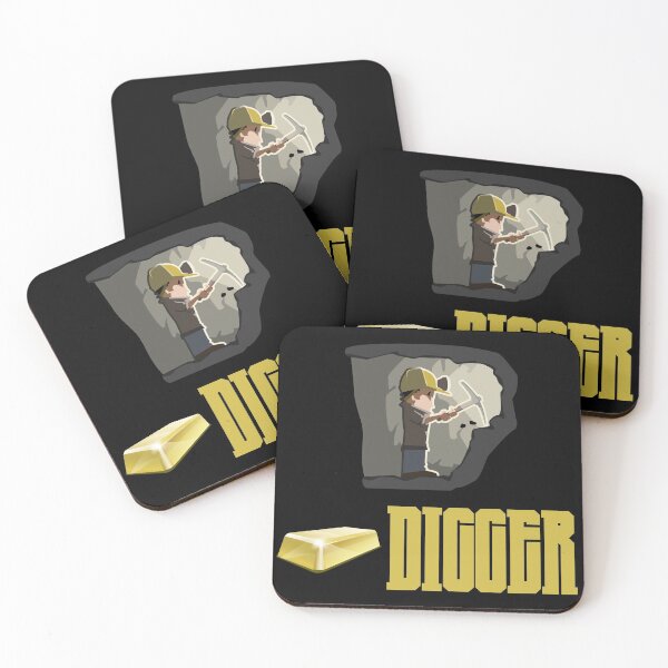 Item preview, Gold Digger Nugget Mining Gold Bar Miners  designed and sold by Creekman Designs.
