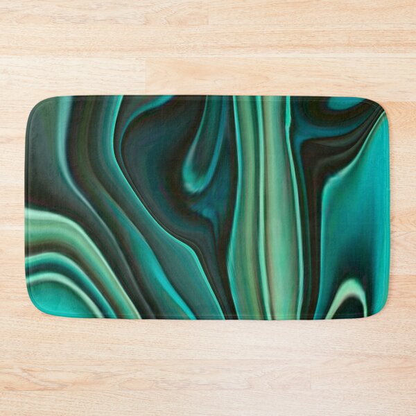 Item preview, Abstract Fluid Painting Marble Pattern Green Blue Black designed and sold by Patricia Piotrak.