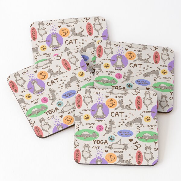 Item preview, Yoga Cats designed and sold by vibesofcolor.