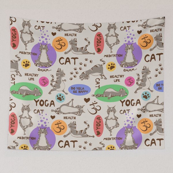 Item preview, Yoga Cats designed and sold by vibesofcolor.