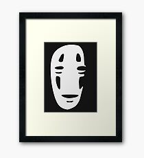 No Face - Shadow Large Framed Print