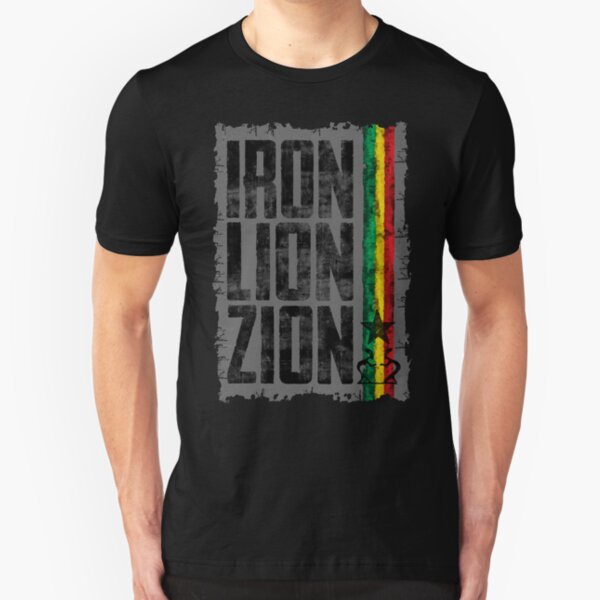 iron lion zion Slim Fit T-Shirt
