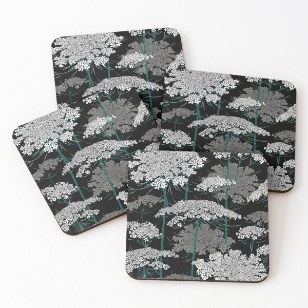 Item preview, Romantic Queen Annes Lace Pattern | Black + White designed and sold by L Diane Johnson.