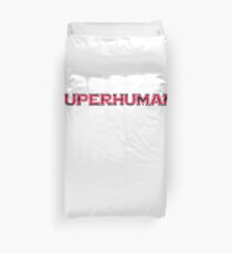 SuperHuman Fit T-Shirt Design for Gym & Atheletes Duvet Cover