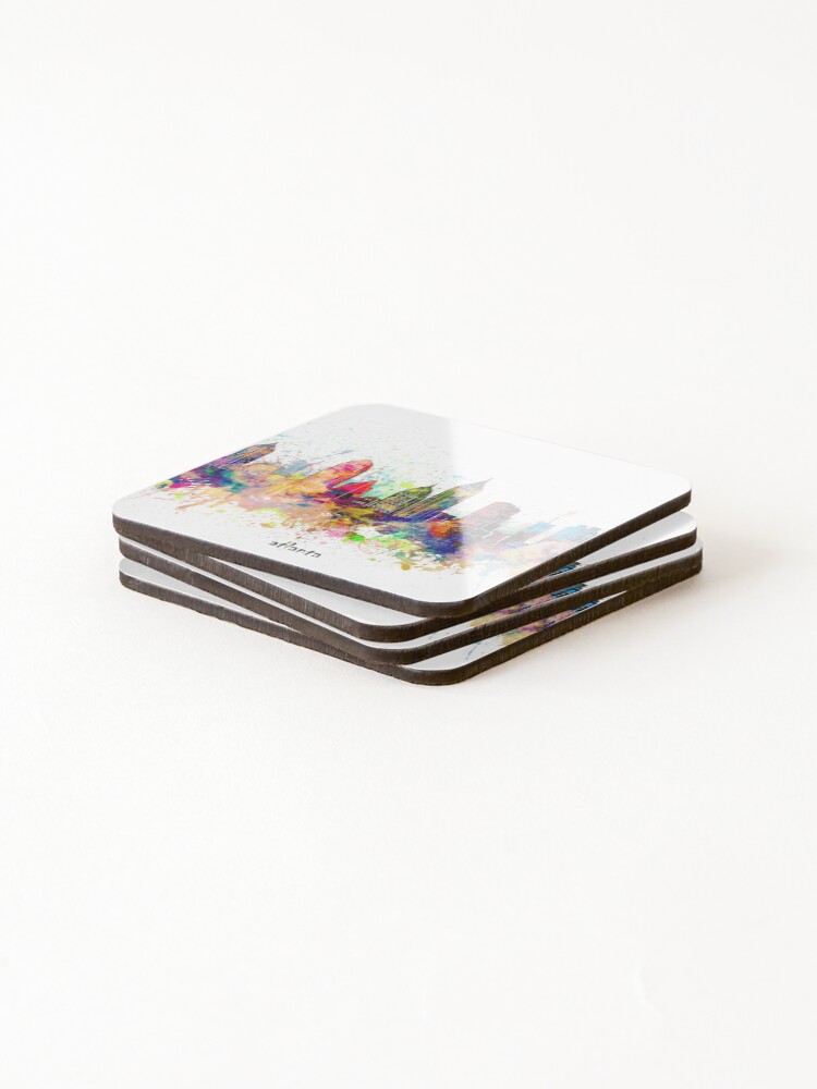 Alternate view of atlanta skyline Coasters (Set of 4)