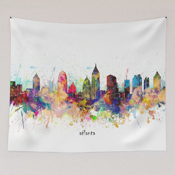Item preview, atlanta skyline designed and sold by BekimART.