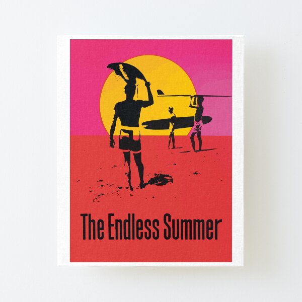 Endless Summer, 1966 Surf Sport Documentary Poster, Artwork, Prints, Posters, Tshirts, Men, Women, Kids Canvas Mounted Print