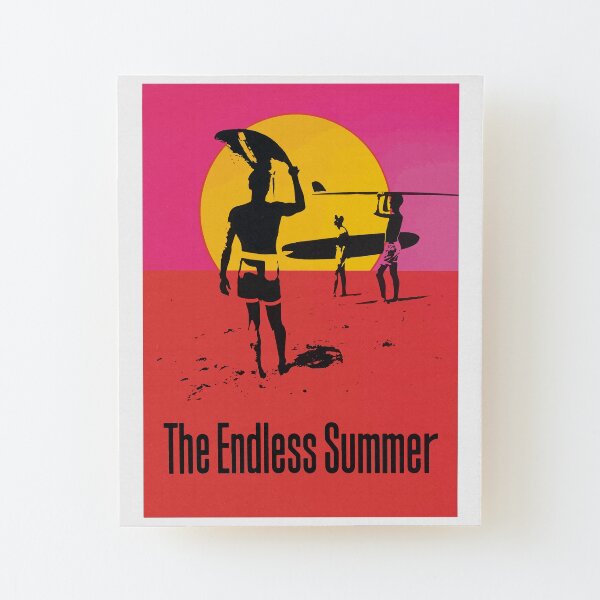 Endless Summer, 1966 Surf Sport Documentary Poster, Artwork, Prints, Posters, Tshirts, Men, Women, Kids Wood Mounted Print