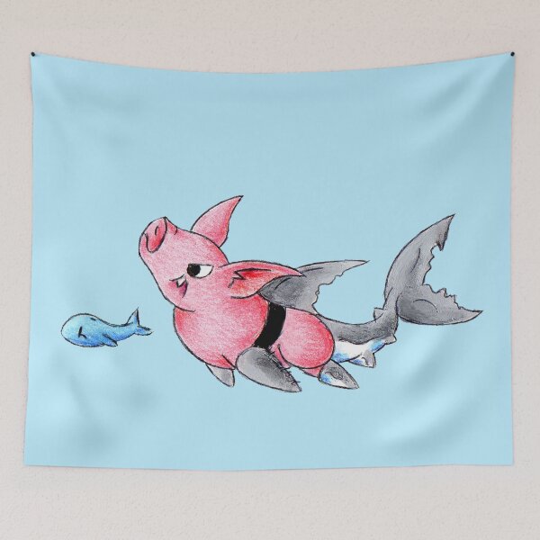 Item preview, Megalodon Piggy designed and sold by KOKeefeArt.
