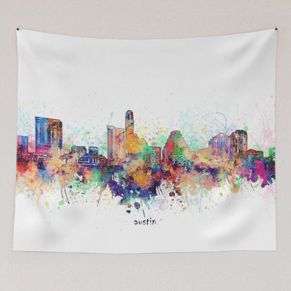 Item preview, austin skyline designed and sold by BekimART.
