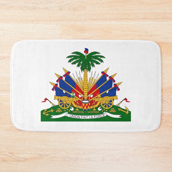 Item preview, Haiti Emblem Coat Of Arms Flag Symbol L'union Fait La Force designed and sold by makeitadmirable.