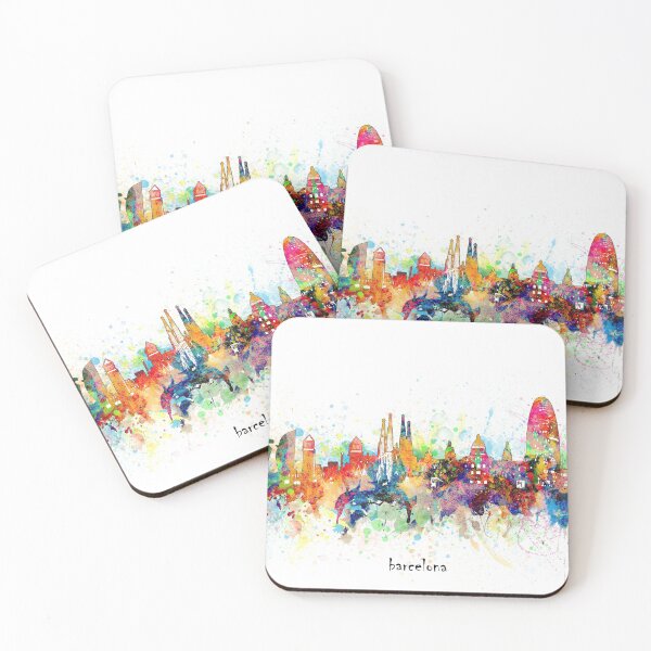 Item preview, barcelona skyline designed and sold by BekimART.