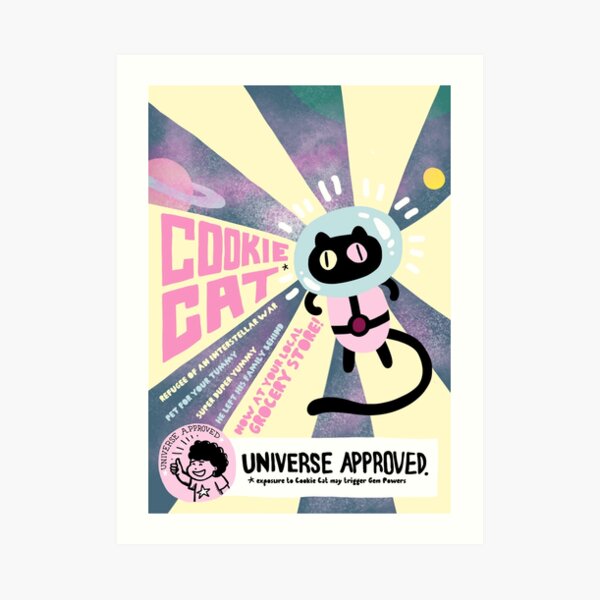 Cookie Cat Art Print