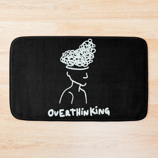 Item preview, Overthinking Conceptual cartoon art designed and sold by trajeado14.