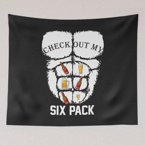 Item preview, Check Out My Six Pack Funny Beer Mugs Oktoberfest men women designed and sold by hadleydesigns.
