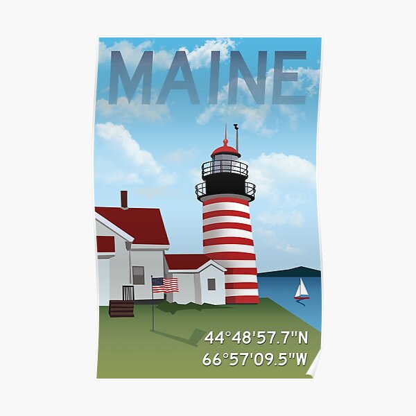 West Quoddy Head Light Poster