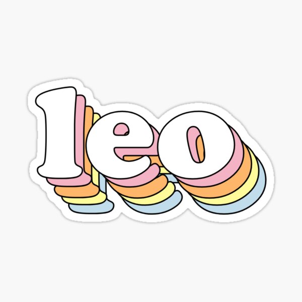 Groovy Leo Sticker