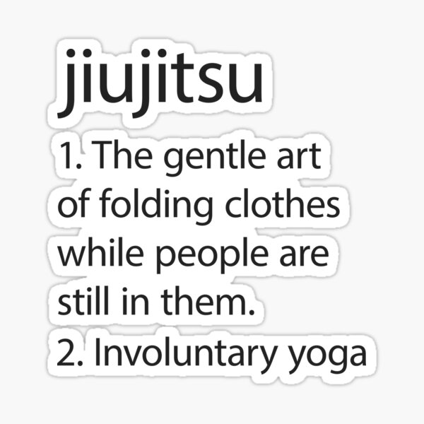 Jiujitsu definition Sticker