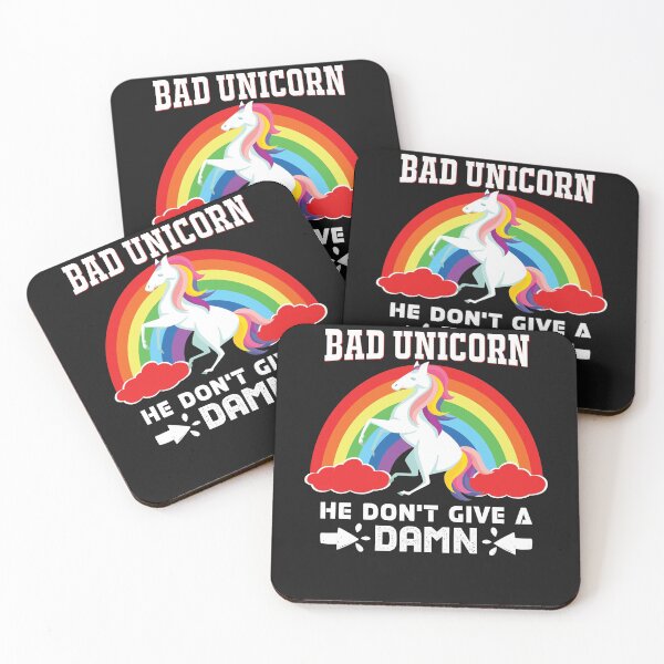 Item preview, Bad Unicorn with a rainbow designed and sold by dcanimal.