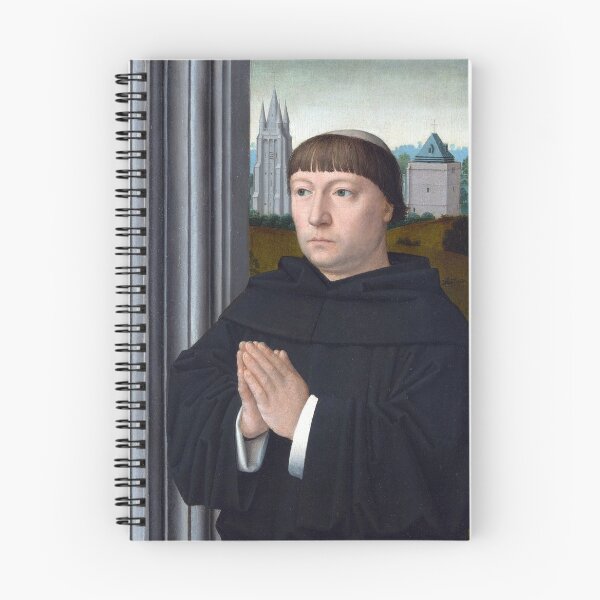 Item preview, An Augustinian Friar Praying - Gerard David - c1475 designed and sold by CrankyOldDude.