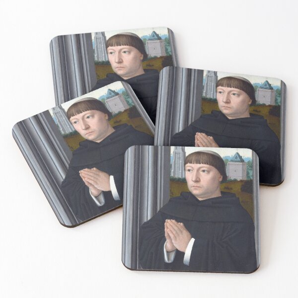 Item preview, An Augustinian Friar Praying - Gerard David - c1475 designed and sold by CrankyOldDude.
