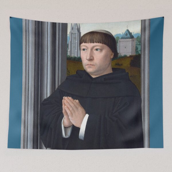 Item preview, An Augustinian Friar Praying - Gerard David - c1475 designed and sold by CrankyOldDude.
