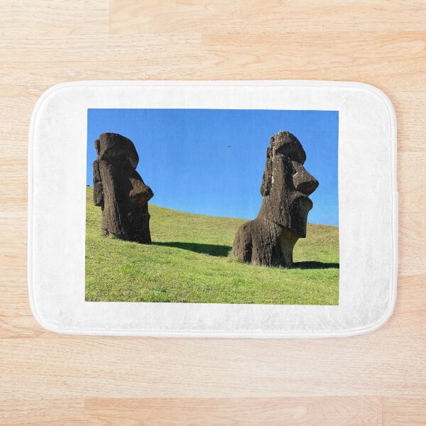 Item preview, Chile - Rapa Nui - Rano Raraku - pair of moai designed and sold by renprovo.
