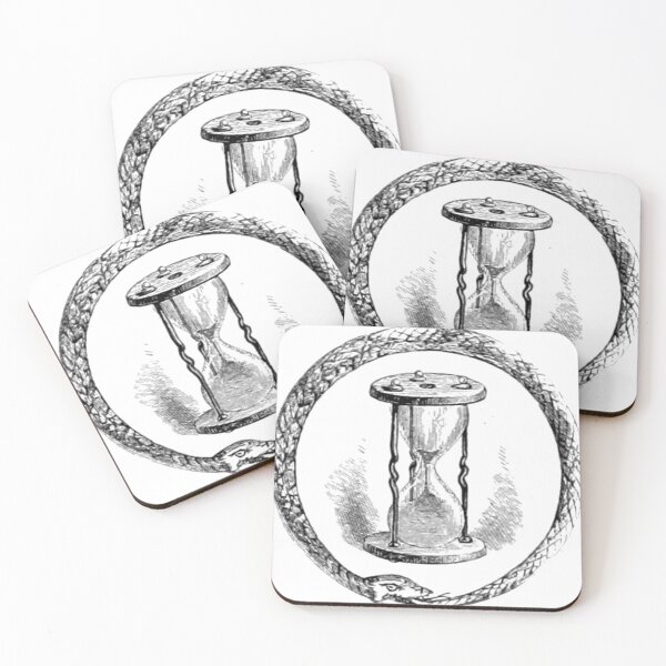 Item preview, ouroboros alcahmy sand timer designed and sold by wiccantoadstyle.
