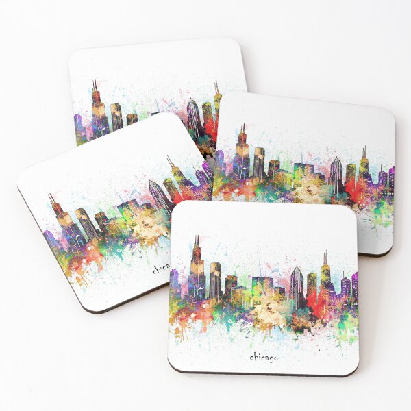 Item preview, chicago skyline designed and sold by BekimART.