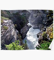 Athabasca River Gorge Poster