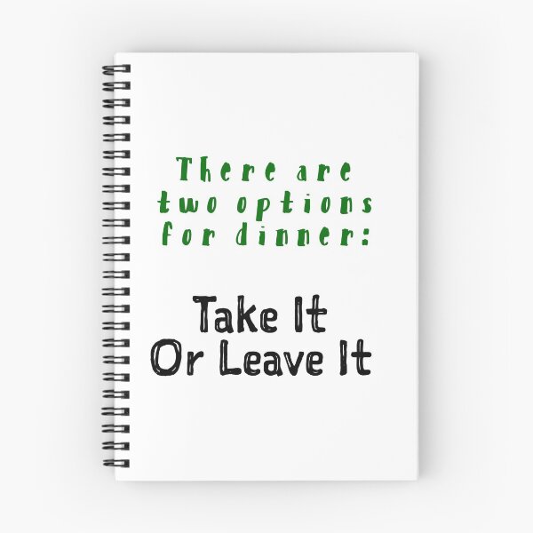 Item preview, Two Options for Dinner - Take it or Leave It! designed and sold by Lady Eva's Shop.