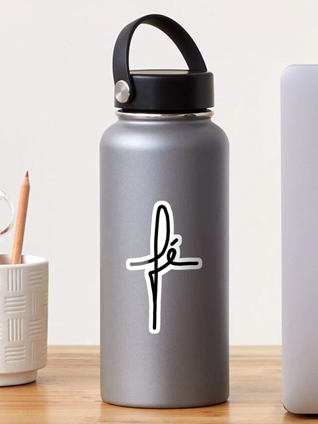 Stitchfolk Personalized 18oz Stainless Steel Water Bottle, Cross