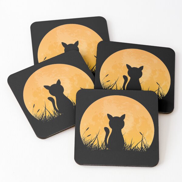 Item preview, Cat in the moon designed and sold by Kube7.