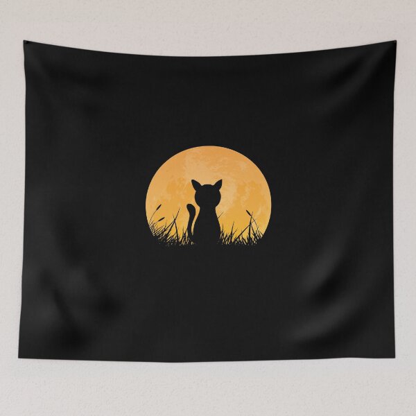 Item preview, Cat in the moon designed and sold by Kube7.