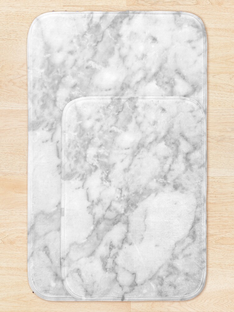 Thumbnail 5 of 6, Bath Mat, White marble designed and sold by LaPetiteBelette.