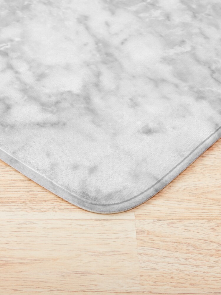 Thumbnail 3 of 6, Bath Mat, White marble designed and sold by LaPetiteBelette.