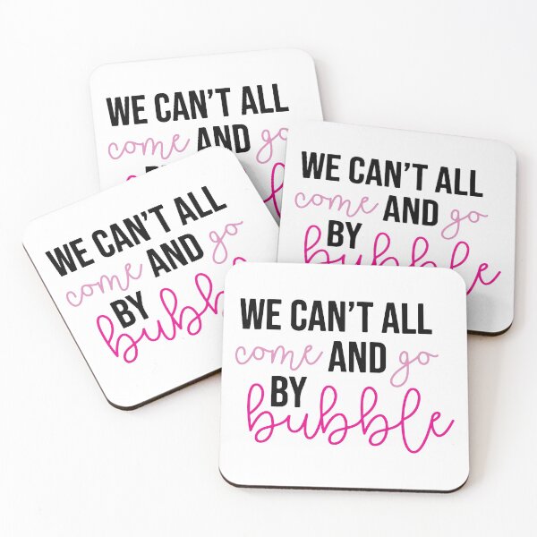 Item preview, we can't all come and go by bubble (color) - wicked designed and sold by kendall whitmire.