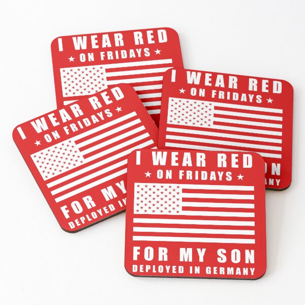 Item preview, I Wear Red On Fridays for My Son in Germany: Remember Everyone Deployed designed and sold by MadPanda.