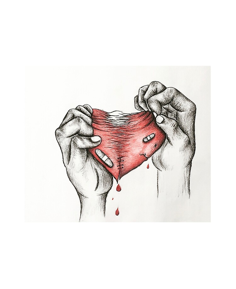 Broken Heart Ipad Case Skin By Tabithafrez Redbubble