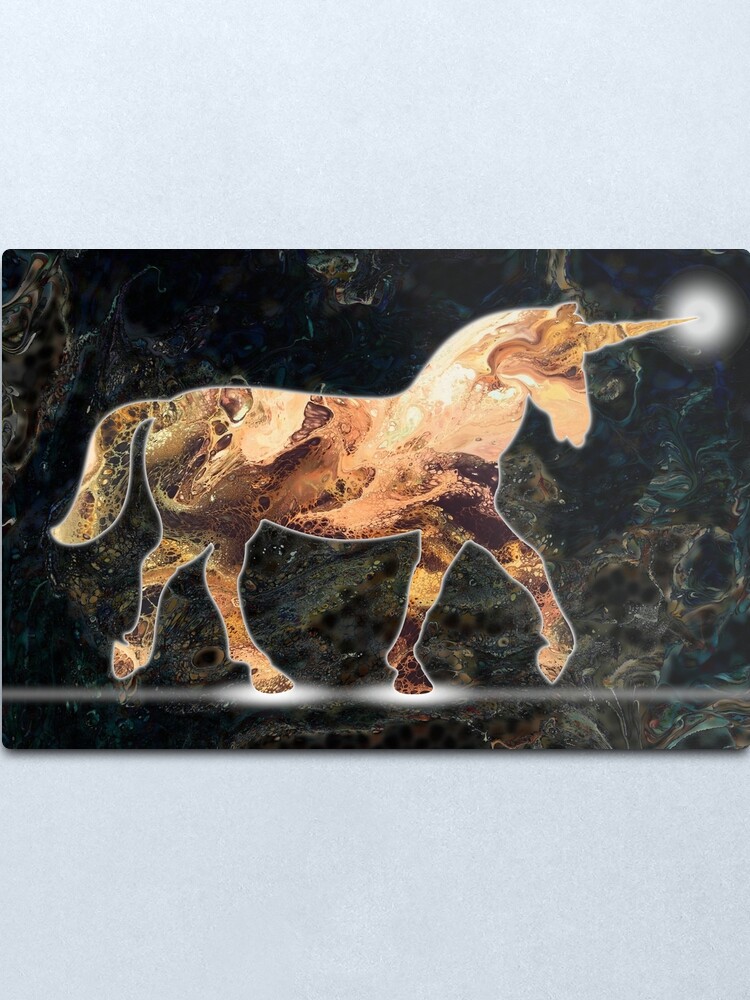 Alternate view of Unicorn Light Metal Print