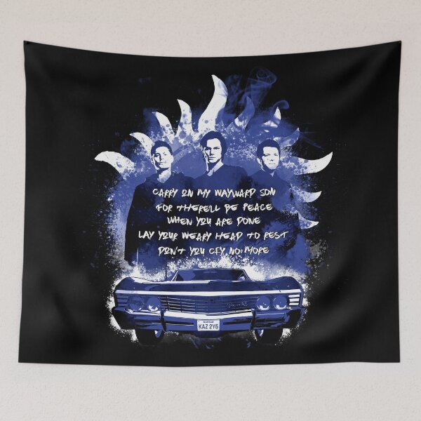 Item preview, Carry On - in Blue designed and sold by Happy-Llama-Art.