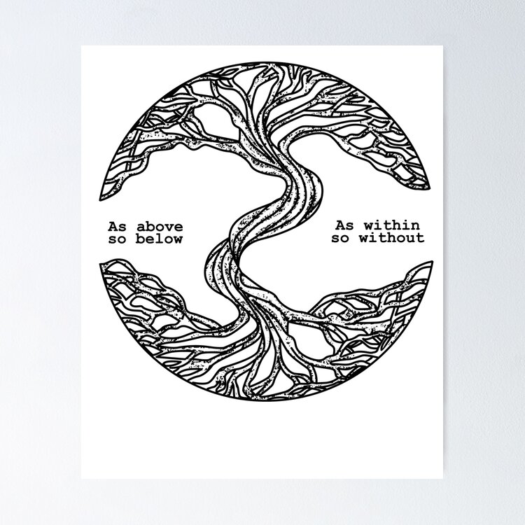 World Tree - As above so below Sticker