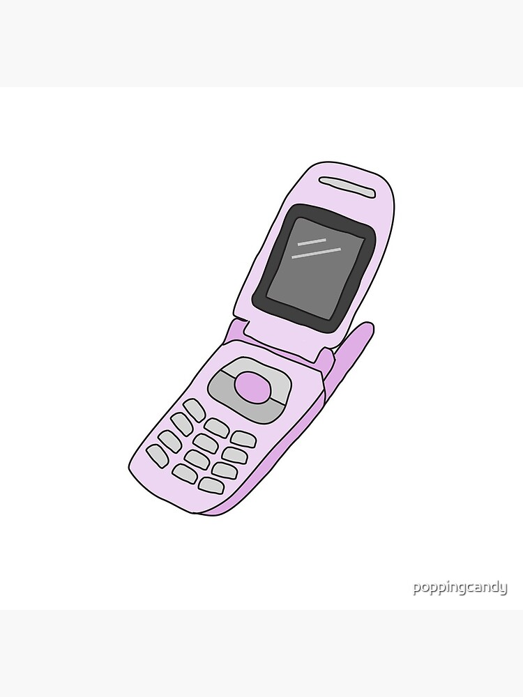 2000s flip phone aesthetic protect me from what I want design | Canvas Print