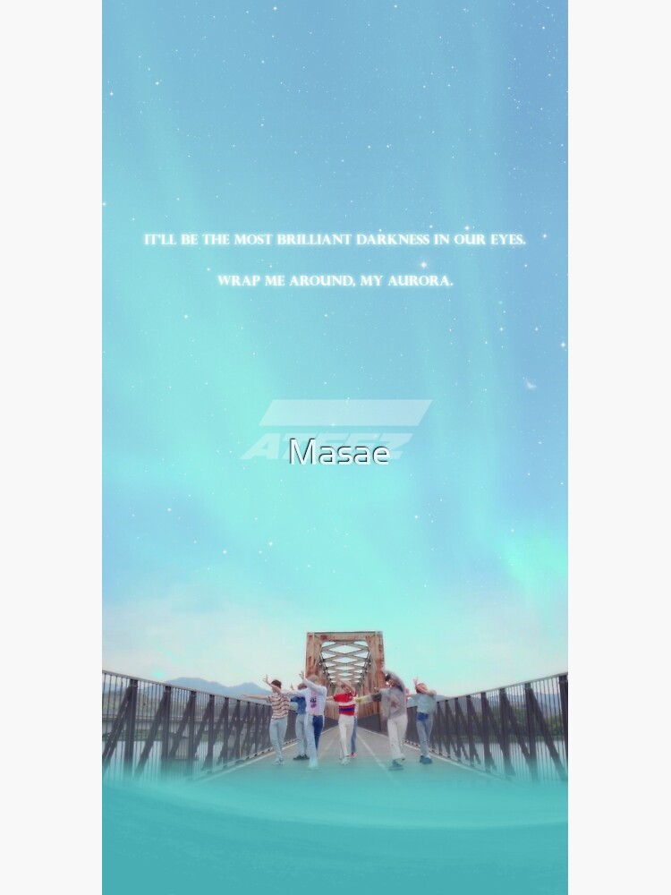 "ATEEZ AURORA lyrics" Sticker for Sale by Masae Redbubble