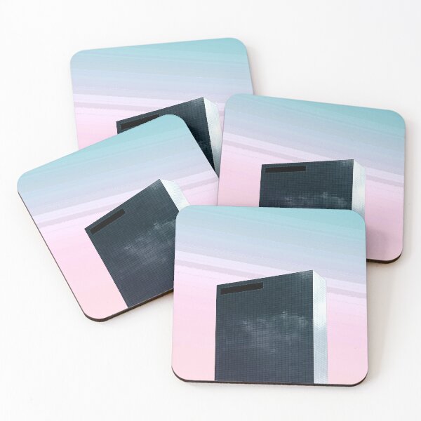 Item preview, Synthwave Angular Glas Skyscraper - Album Cover Style Design | Nostalgic Eighties Motif designed and sold by Dator.