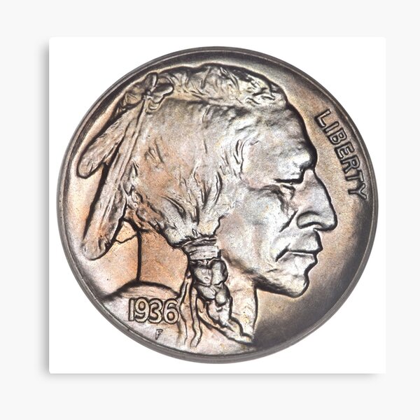 Indian Head Nickel Canvas Print