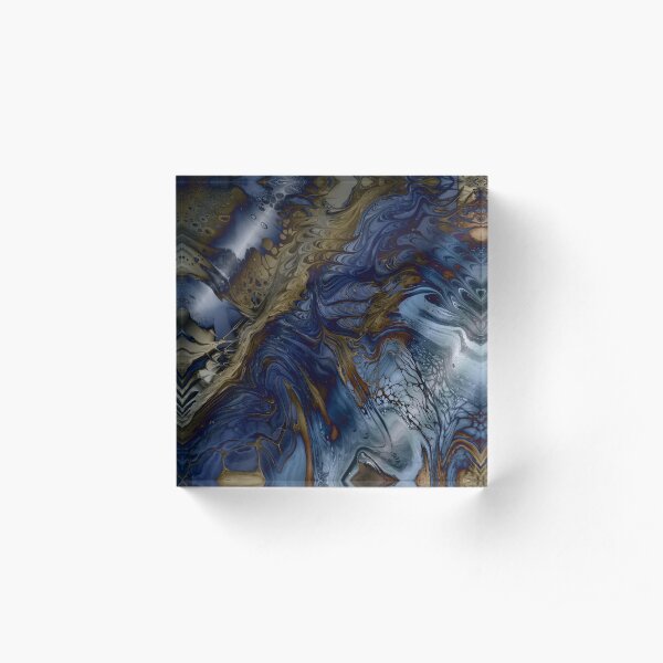 Wood and Water Acrylic Block