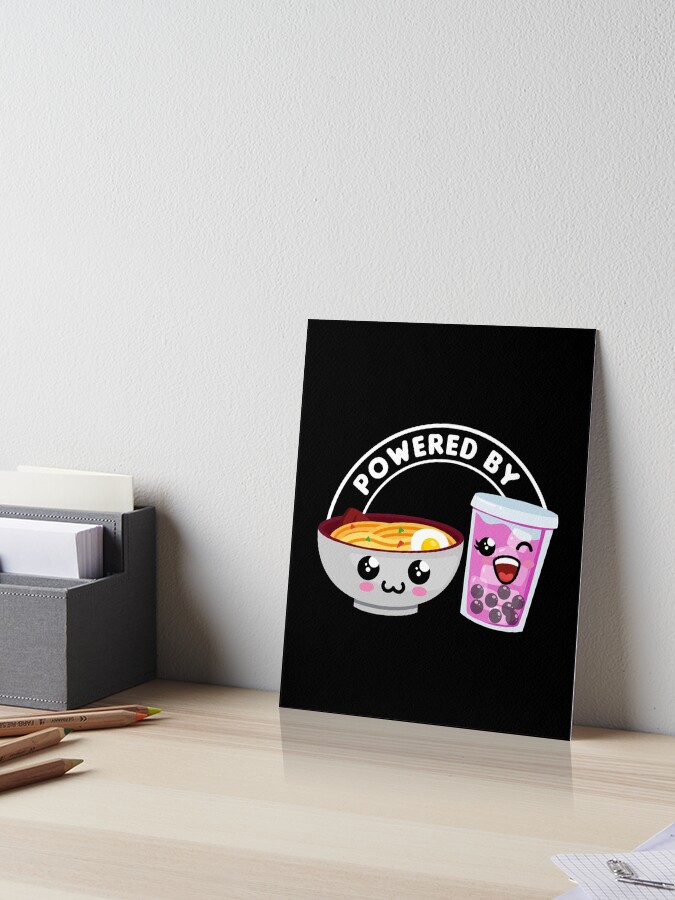 Powered By Ramen Tshirt Bobba Boba Tea Tee Funny Cute Powered By Ramen Tshirt Bobba Boba Tea Tee Funny Cute